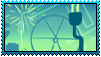 stamp featuring a ferris wheel from deltarune chapter 2, using ggdg's art (along with the next two stamps)